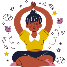 meditación sticker