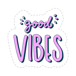 buenas vibraciones sticker