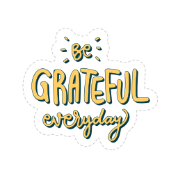 Be Grateful Sticker