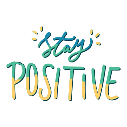 Stay positive Stickers - Free miscellaneous Stickers