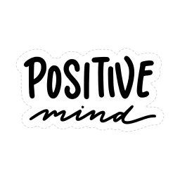 mentes positivas sticker