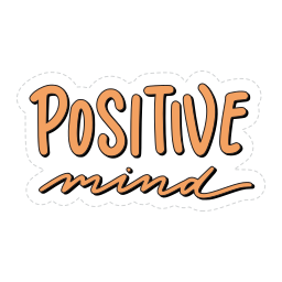 mentes positivas sticker