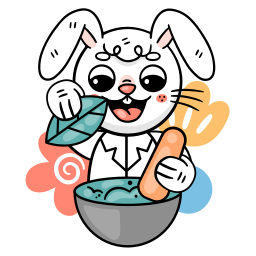 lapin sticker