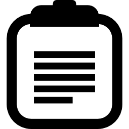 Notepad with Text Lines - Free interface icons