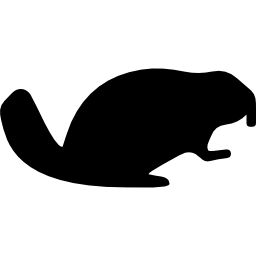 Beaver Facing Right - Free animals icons