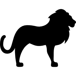 Lion Facing Right - Free animals icons