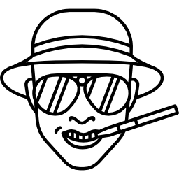 Raoul Duke Fear and Loathing in Las Vegas - Free people icons