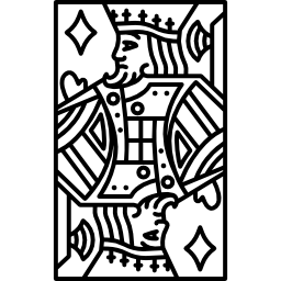 King of Diamonds Card - Free icons