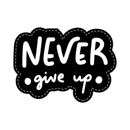 Never Give Up sticker