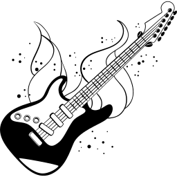 Rock and Roll Electric Guitar Svg, Guitar Pick Svg, Guitar