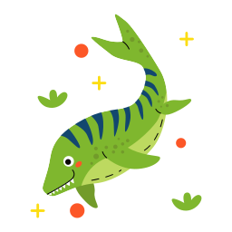 Mosasaurus sticker