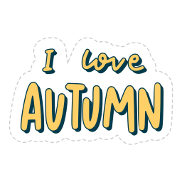 otoño sticker