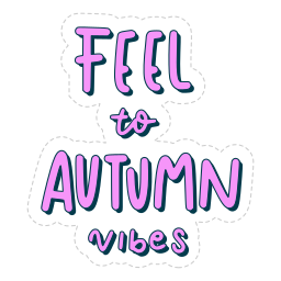 otoño sticker