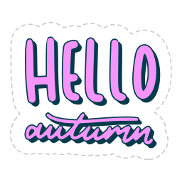 otoño sticker