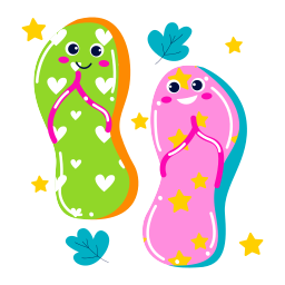 chanclas sticker