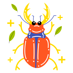 escarabajo ciervo sticker