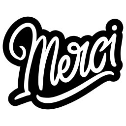 merci sticker