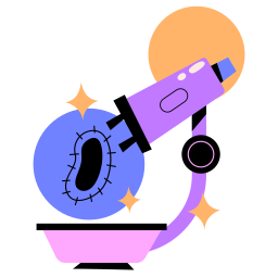 microscopio sticker