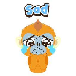 triste sticker