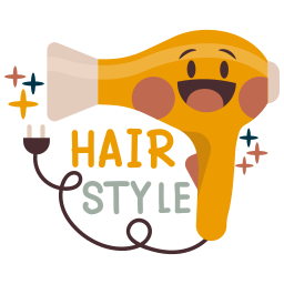 secador de pelo sticker