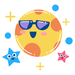 luna llena sticker