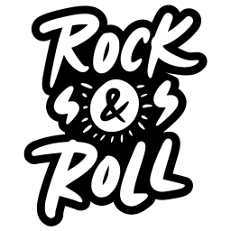 rock and roll sticker