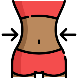 ícone de cintura feminina fina, estilo cartoon 14838847 Vetor no