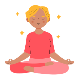 meditación sticker