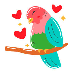 pájaro sticker