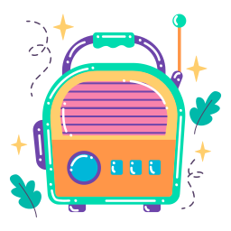 radio sticker