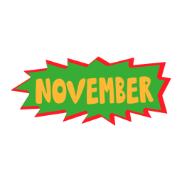 november sticker