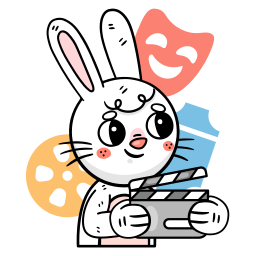 Bunny sticker