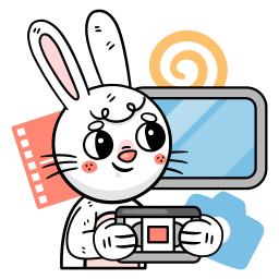 Bunny sticker