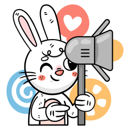 Bunny sticker
