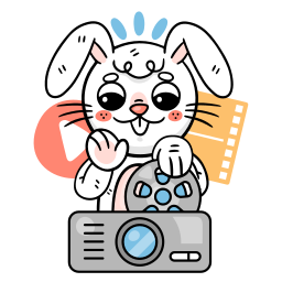 Bunny sticker