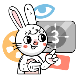 Bunny sticker