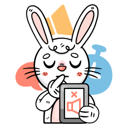 Bunny sticker