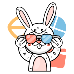 Bunny sticker