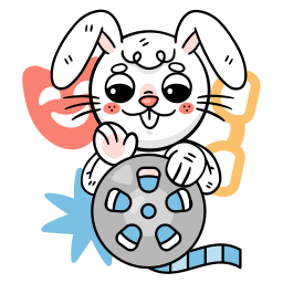 Bunny sticker