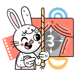 Bunny sticker