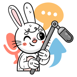 Bunny sticker
