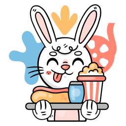 Bunny sticker