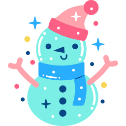 monigote de nieve sticker