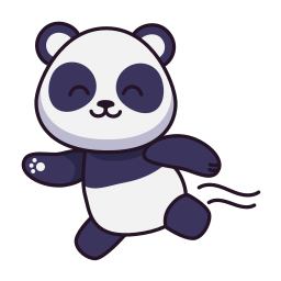 panda yoga Sticker