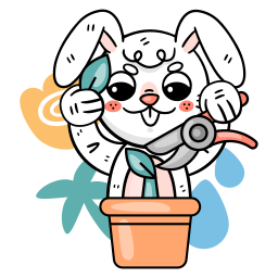 토끼 sticker