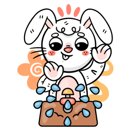토끼 sticker