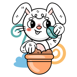 토끼 sticker