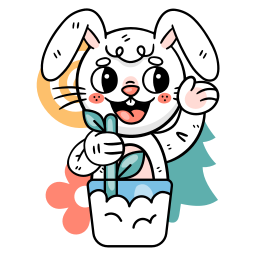 토끼 sticker