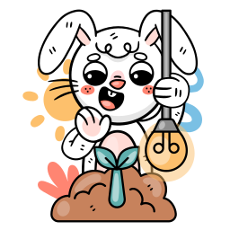 토끼 sticker