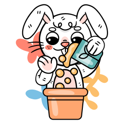 토끼 sticker
